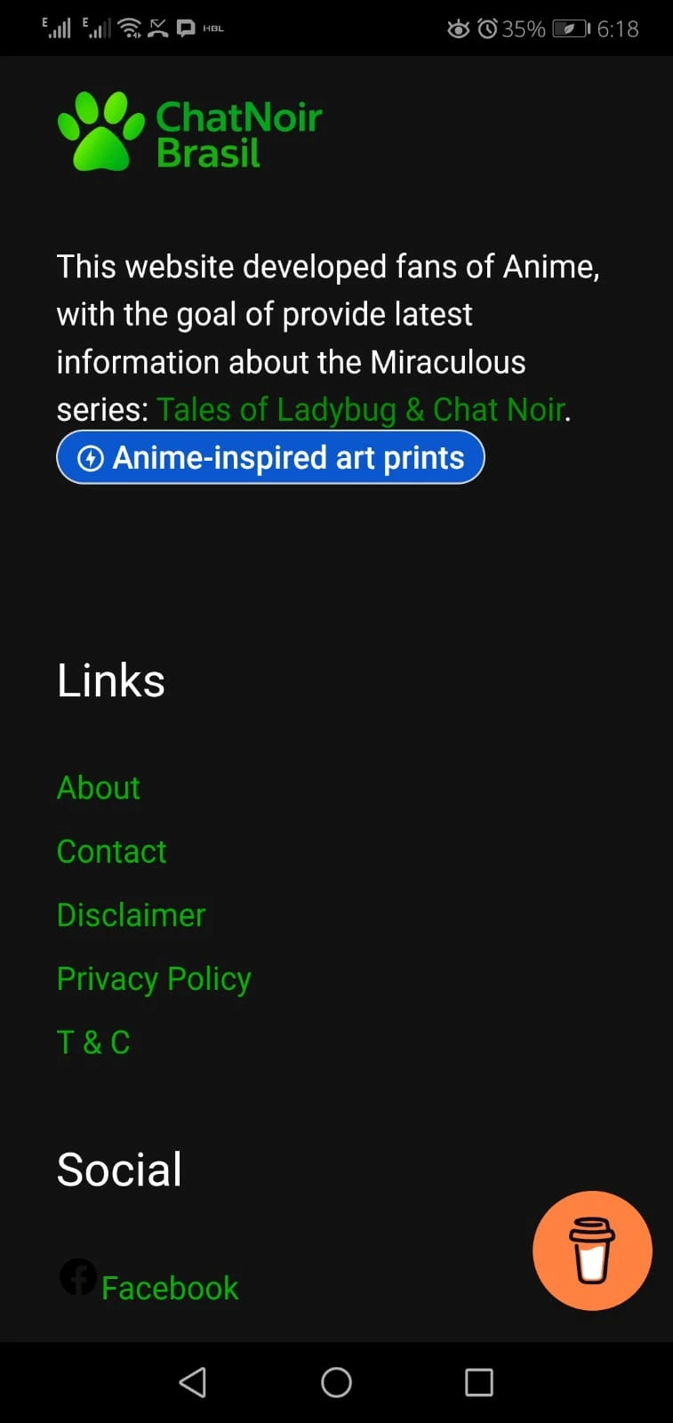 Screenshot Of Chat Noir Brasil Android